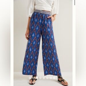 Anthropologie Vale Wide leg‎ Pants Blue